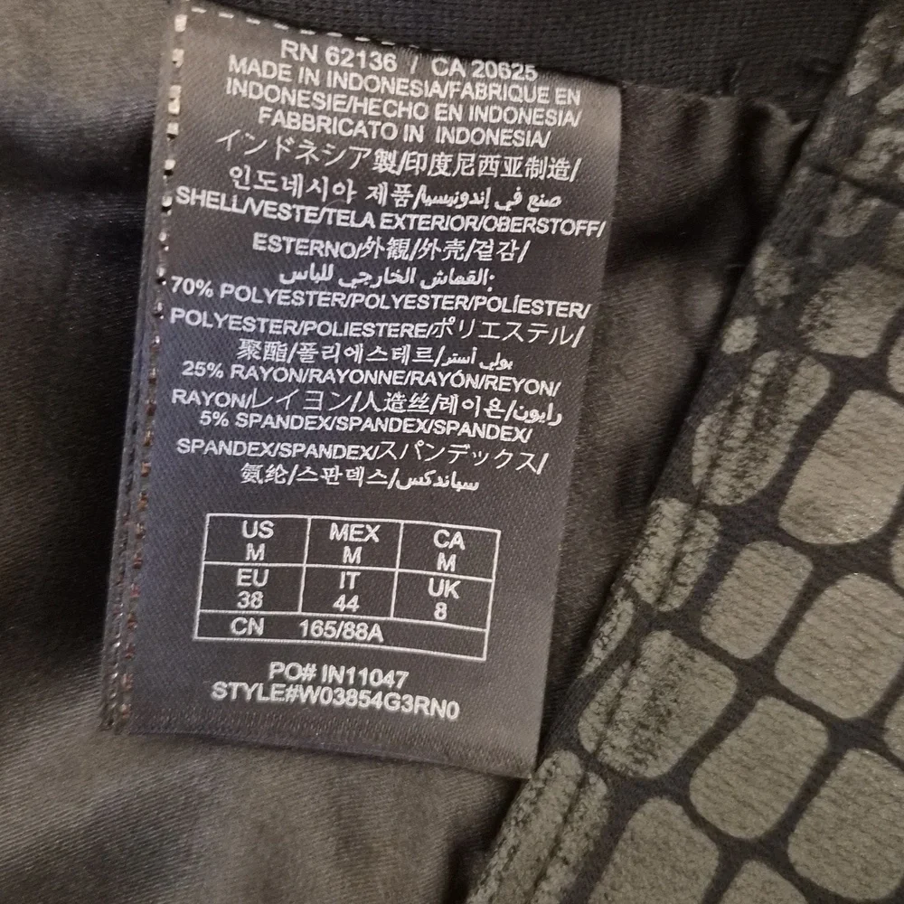 Guess Black Croc-Embossed Women's Jacket Size M - Picture 10 of 14